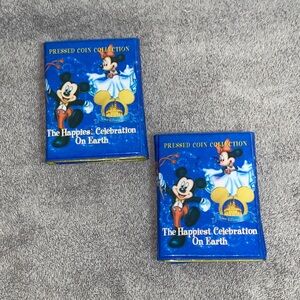 🪿Authentic Disney Vintage Pressed Coin Collection with 68 penny’s and 2 quarters